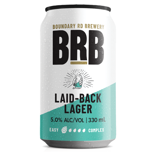 Boundry Road Brewery Laid-Back Lager 330ml 12 Pack Cans