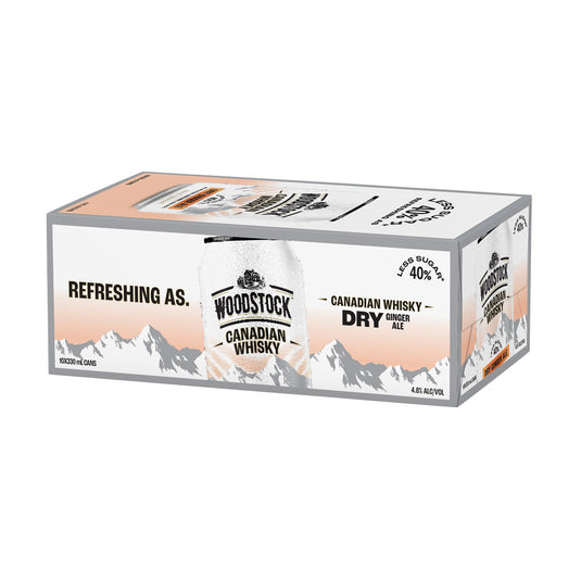 Woodstock Whiskey Ginger Ale 4.8% 10x300ml Cans