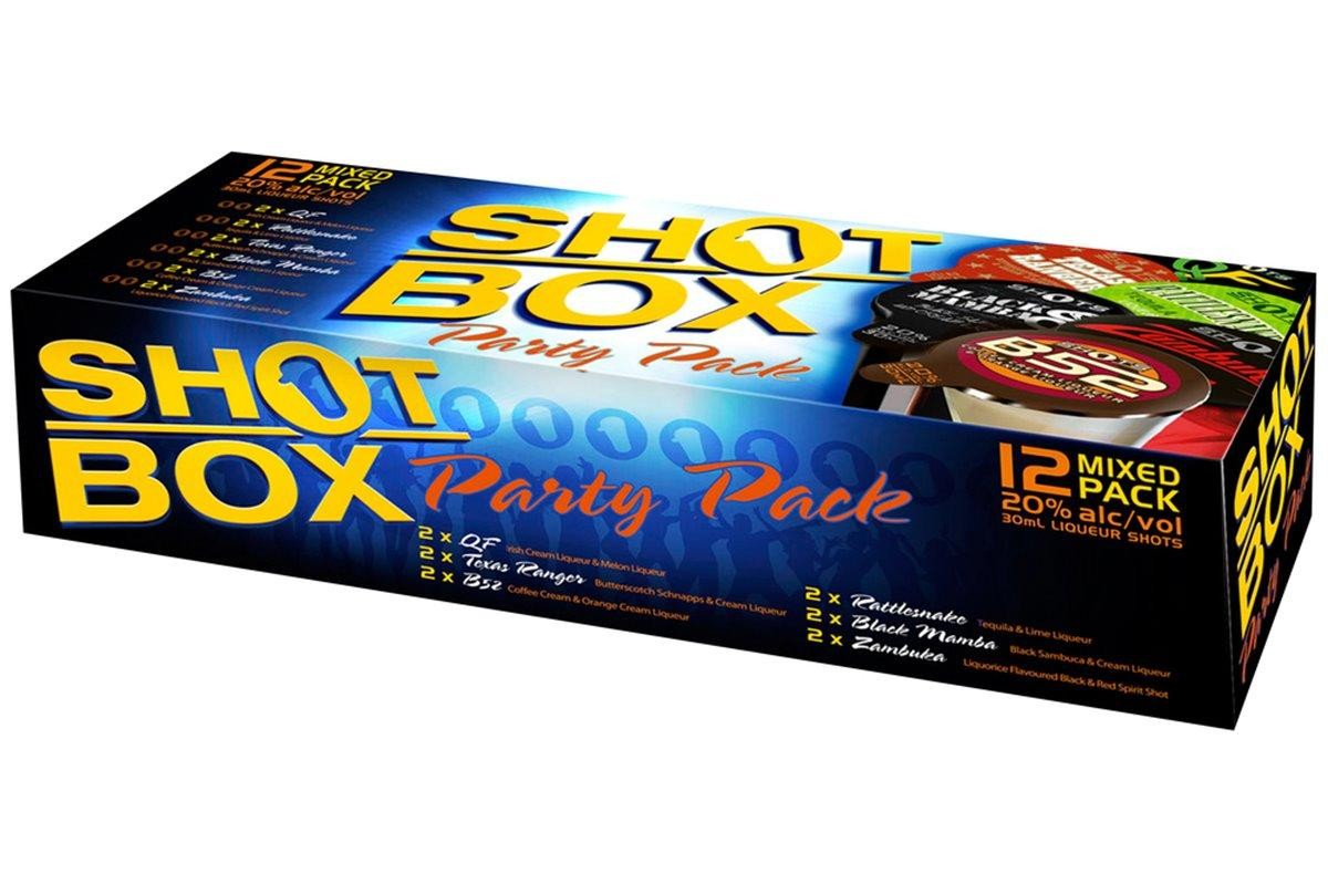 Party Pack Shot Box 12pk Alcohol Delivery