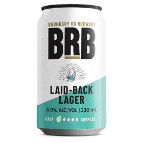 Boundry Road Brewery Laid-Back Lager 330ml 12 Pack Cans