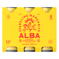 Alba Charred Pineapple 5.9% 250 6 Pack Cans