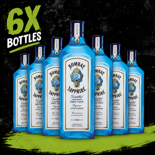 Bombay Sapphire 1L Box Deal x 6 Bottles