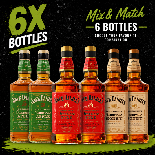 Jack Daniel's 700ml Mix and Match Box Deal x 6 Bottles