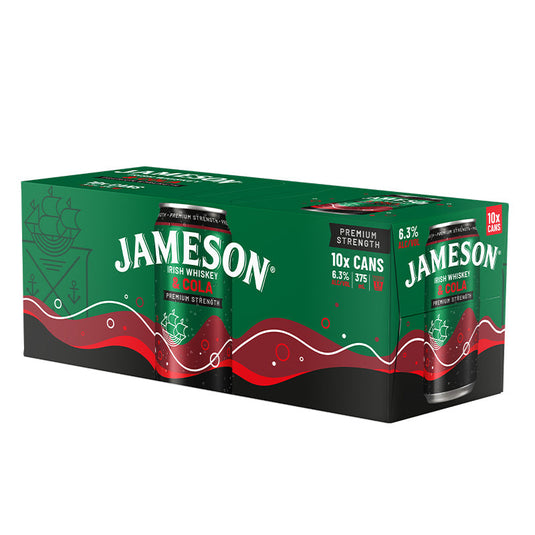 Jameson Cola 6.3% 375ml cans 10pk