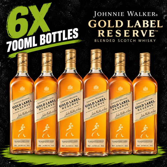 Johnnie Walker Gold Label 700ml Box Deal x 6 Bottles