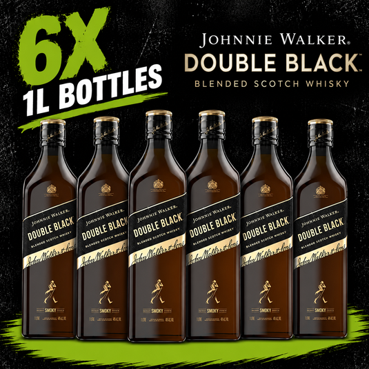 Johnnie Walker Double Black 1L Box Deal x 6 Bottles