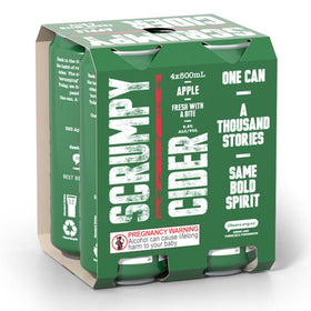 Scrumpy Apple 500ml 4pk cans