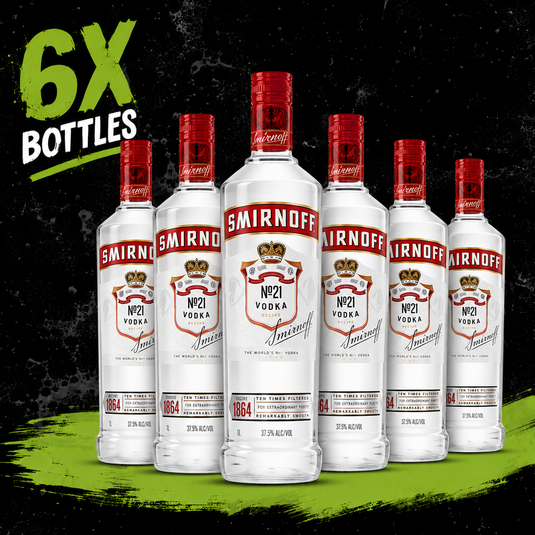 Smirnoff 1L Box Deal x 6 Bottles
