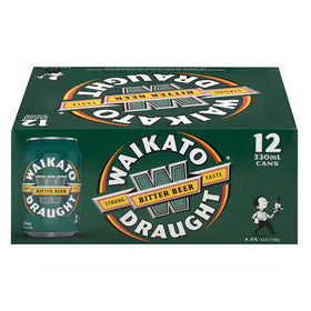 Waikato Draught 12pk cans