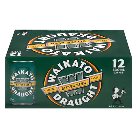 Waikato Draught 12pk cans