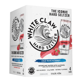 White Claw Raspberry 4.5% 4pk 355ml Cans