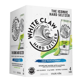 White Claw Natual Lime 4.5% 4pk 355ml Cans