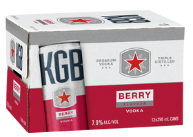 Kgb Berry 7% 12pk 250ml Cans