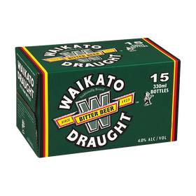 Waikato Draught 15pk Bottles